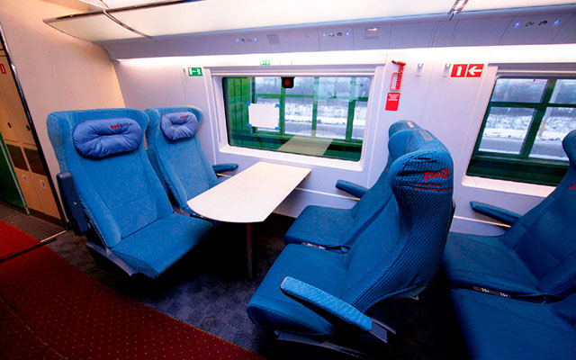 Sapsan, economy class.